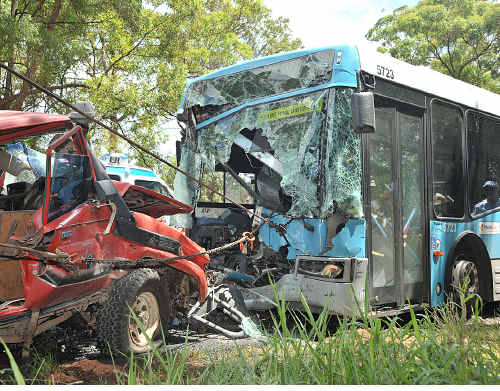 The accident scene at which Bruce Kent died. The accident scene at which Bruce Kent died.
